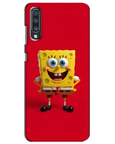 Чехол для Samsung Galaxy A70 2019 (A705F) с картинкой «Спанч Боб на красном»
