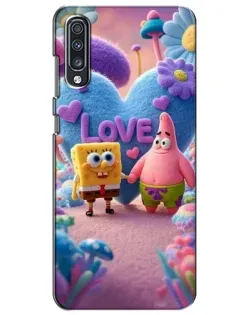 Чехол для Samsung Galaxy A70 2019 (A705F) с картинкой «Губка Боб Патрик»