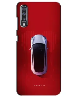 Чехол для Samsung Galaxy A70 2019 (A705F) с картинкой «Tesla Top View»