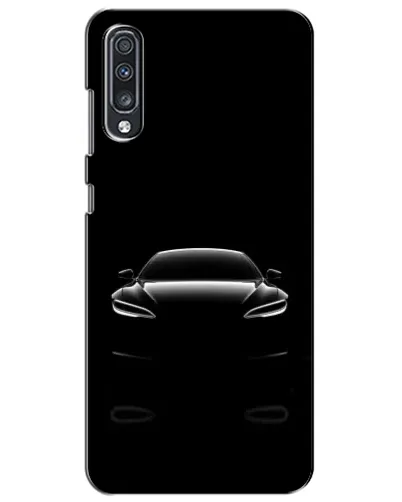 Чехол для Samsung Galaxy A70 2019 (A705F) с картинкой «Силуэт Tesla Night» Чехол для Samsung Galaxy A70 2019 (A705F) с картинкой «Силуэт Tesla Night»