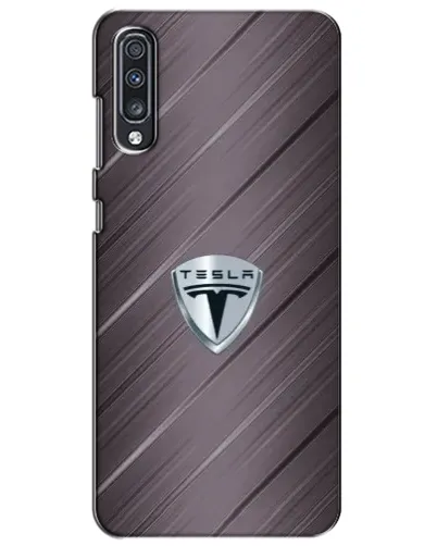 Чехол для Samsung Galaxy A70 2019 (A705F) с картинкой «Металлическая текстура Tesla» Чехол для Samsung Galaxy A70 2019 (A705F) с картинкой «Металлическая текстура Tesla»