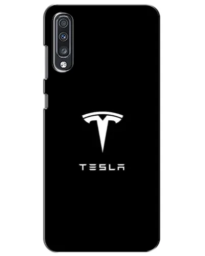 Чехол для Samsung Galaxy A70 2019 (A705F) с картинкой «Tesla White Logo» Чехол для Samsung Galaxy A70 2019 (A705F) с картинкой «Tesla White Logo»