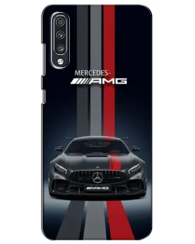 Чехол для Samsung Galaxy A70 2019 (A705F) с картинкой «Mercedes — белый карбон»