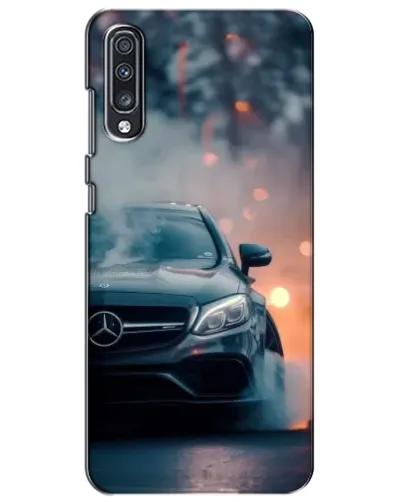 Чехол для Samsung Galaxy A70 2019 (A705F) с картинкой «Mercedes — ночной город»