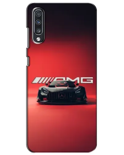 Чехол для Samsung Galaxy A70 2019 (A705F) с картинкой «Mercedes AMG — красная линия»