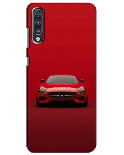 Чехол для Samsung Galaxy A70 2019 (A705F) с картинкой «Красный Mercedes AMG»