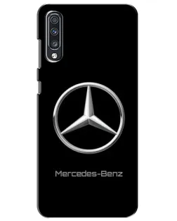 Чехол для Samsung Galaxy A70 2019 (A705F) с картинкой «Mercedes Silver Logo»