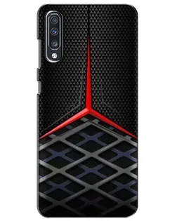 Чехол для Samsung Galaxy A70 2019 (A705F) с картинкой «Mercedes Carbon Grid»