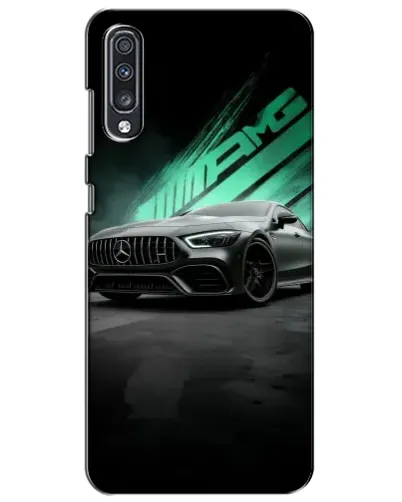 Чехол для Samsung Galaxy A70 2019 (A705F) с картинкой «Темный Mercedes AMG»
