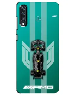 Чехол для Samsung Galaxy A70 2019 (A705F) с картинкой «Mercedes AMG Petronas»