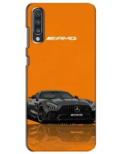 Чехол для Samsung Galaxy A70 2019 (A705F) с картинкой «Оранжевый Mercedes AMG»
