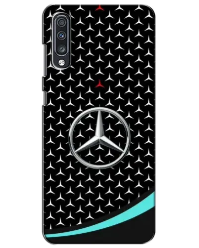 Чехол для Samsung Galaxy A70 2019 (A705F) с картинкой «Mercedes — бирюзовый акцент»