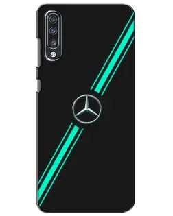 Чехол для Samsung Galaxy A70 2019 (A705F) с картинкой «Спортивные линии Mercedes» Чехол для Samsung Galaxy A70 2019 (A705F) с картинкой «Спортивные линии Mercedes»