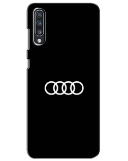 Чехол для Samsung Galaxy A70 2019 (A705F) с картинкой «Audi White Logo» Чехол для Samsung Galaxy A70 2019 (A705F) с картинкой «Audi White Logo»