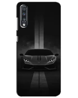 Чехол для Samsung Galaxy A70 2019 (A705F) с картинкой «Lamborghini симметрия дорог»