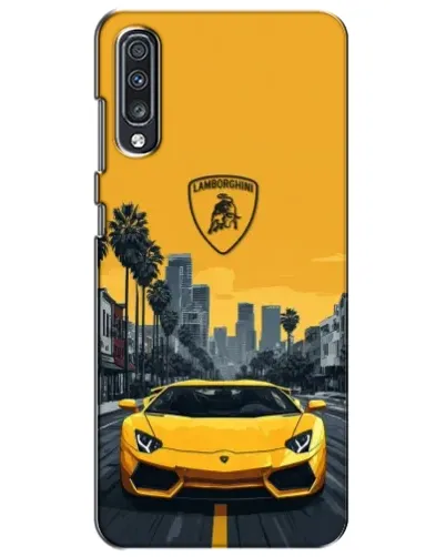 Чехол для Samsung Galaxy A70 2019 (A705F) с картинкой «Желтый Lamborghini город» Чехол для Samsung Galaxy A70 2019 (A705F) с картинкой «Желтый Lamborghini город»