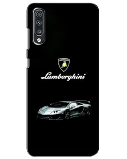 Чехол для Samsung Galaxy A70 2019 (A705F) с картинкой «Логотип Lamborghini классика»