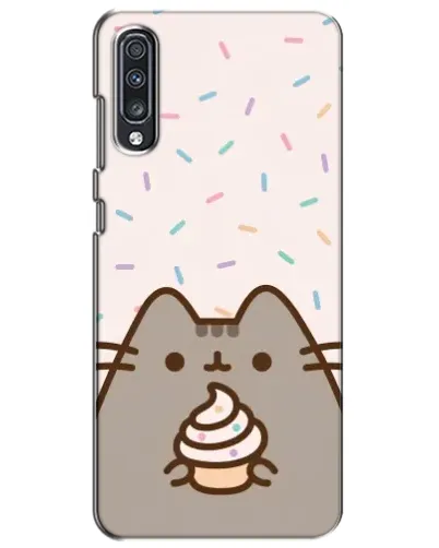 Чехол для Samsung Galaxy A70 2019 (A705F) с картинкой «Пушин с кексом» Чехол для Samsung Galaxy A70 2019 (A705F) с картинкой «Пушин с кексом»