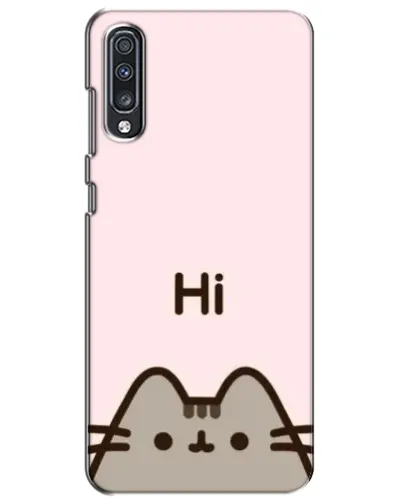 Чехол для Samsung Galaxy A70 2019 (A705F) с картинкой «Пушин говорит Hi» Чехол для Samsung Galaxy A70 2019 (A705F) с картинкой «Пушин говорит Hi»