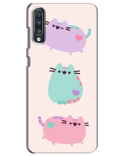 Чехол для Samsung Galaxy A70 2019 (A705F) с картинкой «Pusheen трио» Чехол для Samsung Galaxy A70 2019 (A705F) с картинкой «Pusheen трио»