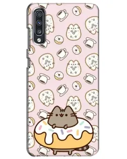 Чехол для Samsung Galaxy A70 2019 (A705F) с картинкой «Пушин на пончике» Чехол для Samsung Galaxy A70 2019 (A705F) с картинкой «Пушин на пончике»