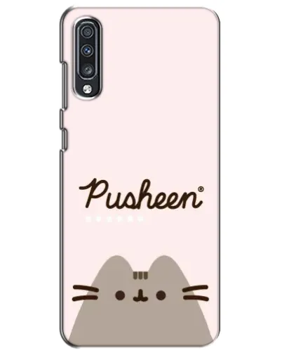 Чехол для Samsung Galaxy A70 2019 (A705F) с картинкой «Pusheen логотип» Чехол для Samsung Galaxy A70 2019 (A705F) с картинкой «Pusheen логотип»