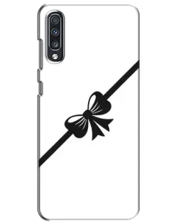 Чехол для Samsung Galaxy A70 2019 (A705F) с картинкой «Диагональный бант» Чехол для Samsung Galaxy A70 2019 (A705F) с картинкой «Диагональный бант»