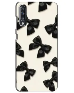 Чехол для Samsung Galaxy A70 2019 (A705F) с картинкой «Черные бантики» Чехол для Samsung Galaxy A70 2019 (A705F) с картинкой «Черные бантики»