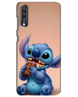 Чехол для Samsung Galaxy A70 2019 (A705F) с картинкой «Стич ест шоколад» Чехол для Samsung Galaxy A70 2019 (A705F) с картинкой «Стич ест шоколад»