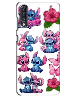Чехол для Samsung Galaxy A70 2019 (A705F) с картинкой «Стикеры Stitch и Angel» Чехол для Samsung Galaxy A70 2019 (A705F) с картинкой «Стикеры Stitch и Angel»