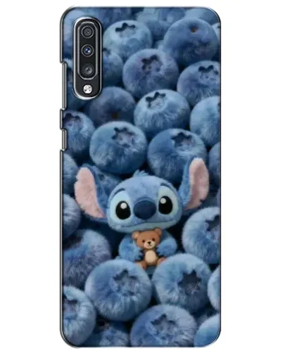 Чехол для Samsung Galaxy A70 2019 (A705F) с картинкой «Стич и голубика» Чехол для Samsung Galaxy A70 2019 (A705F) с картинкой «Стич и голубика»