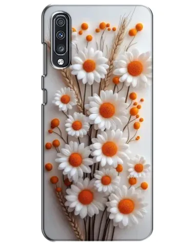 Чехол для Samsung Galaxy A70 2019 (A705F) с картинкой «Белые сухоцветы»