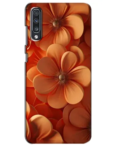 Чехол для Samsung Galaxy A70 2019 (A705F) с картинкой «Оранжевый макро цветок»