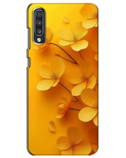 Чехол для Samsung Galaxy A70 2019 (A705F) с картинкой «Золотые лепестки»