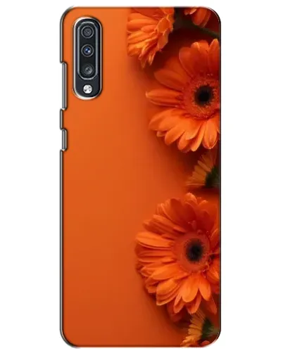 Чехол для Samsung Galaxy A70 2019 (A705F) с картинкой «Оранжевые герберы»