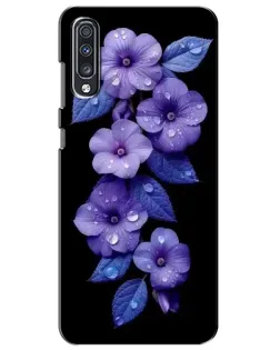 Чехол для Samsung Galaxy A70 2019 (A705F) с картинкой «Фиолетовые цветы с росою» Чехол для Samsung Galaxy A70 2019 (A705F) с картинкой «Фиолетовые цветы с росою»