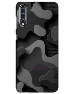 Чехол для Samsung Galaxy A70 2019 (A705F) с картинкой «Темный абстрактный камуфляж»