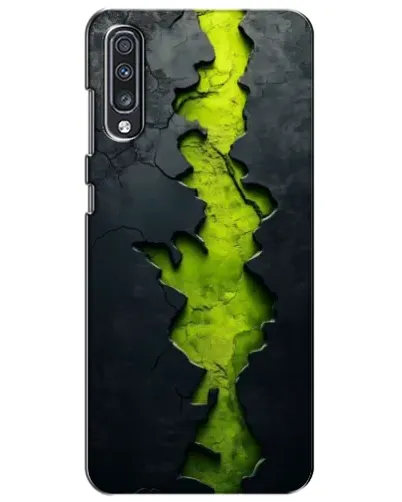 Чехол для Samsung Galaxy A70 2019 (A705F) с картинкой «Салатовый разлом скалы»