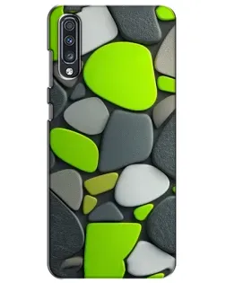 Чехол для Samsung Galaxy A70 2019 (A705F) с картинкой «Яркая неоновая галька»