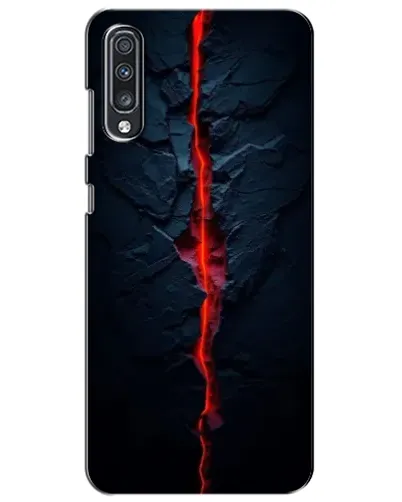 Чехол для Samsung Galaxy A70 2019 (A705F) с картинкой «Kрасная лавовая трещина»