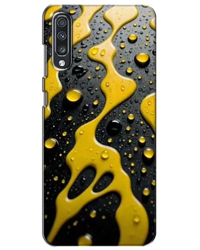 Чехол для Samsung Galaxy A70 2019 (A705F) с картинкой «Жидкое желтое золото»