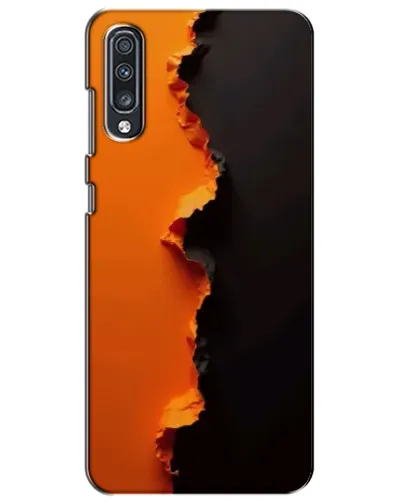 Чехол для Samsung Galaxy A70 2019 (A705F) с картинкой «Оранжевый разлом»