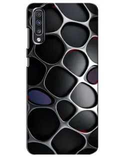 Чехол для Samsung Galaxy A70 2019 (A705F) с картинкой «Объемная темная решетка»