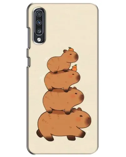 Чехол для Samsung Galaxy A70 2019 (A705F) с картинкой «Башня из капибар»