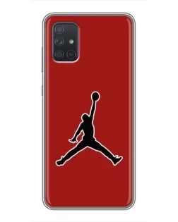 Чехол для Samsung Galaxy A71 (A715) с картинкой «Jordan Red Back»