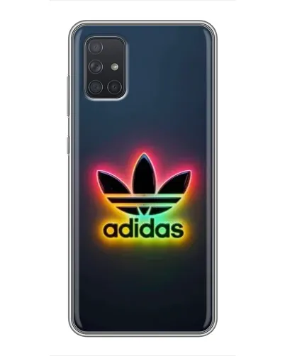 Чехол для Samsung Galaxy A71 (A715) с картинкой «Неоновый Adidas»