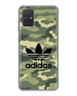 Чехол для Samsung Galaxy A71 (A715) с картинкой «Милитари стиль Adidas»