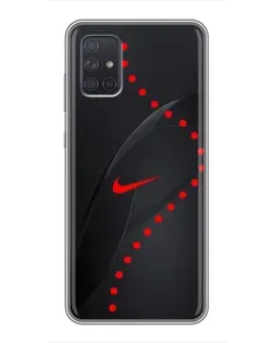 Чехол для Samsung Galaxy A71 (A715) с картинкой «Абстрактный дизайн Nike»