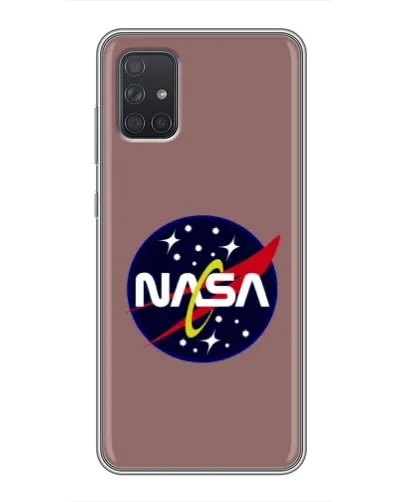 Чехол для Samsung Galaxy A71 (A715) с картинкой «NASA — ретро космос»