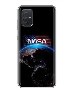 Чехол для Samsung Galaxy A71 (A715) с картинкой «Земля из космоса NASA»
